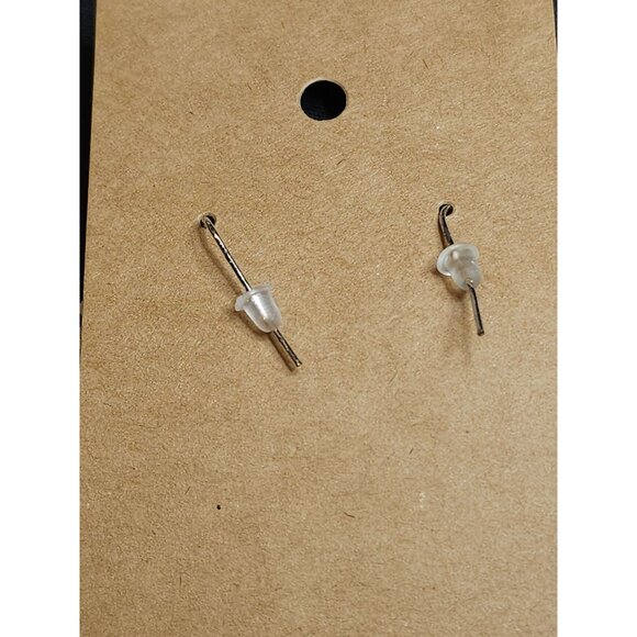 White Floral Drop Earrings With Faux Pearl Center Lightweight - Picture 6 of 7